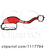 Cartoon Red Xmas Santa Hat 1 Royalty Free Vector Clipart