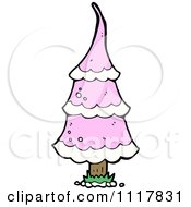 Poster, Art Print Of Pink Xmas Tree 1