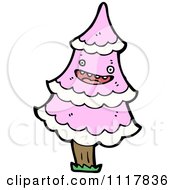 Poster, Art Print Of Pink Christmas Tree Character 2