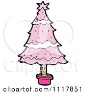 Poster, Art Print Of Pink Xmas Tree 5