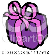 Cartoon Xmas Gift Box Present 5 Royalty Free Vector Clipart