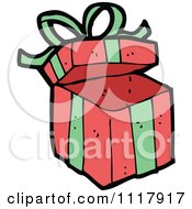 Cartoon Xmas Gift Box Present 9 Royalty Free Vector Clipart by lineartestpilot