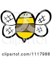 Cartoon Of A Flying Bee 16 Royalty Free Vector Clipart