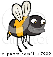 Cartoon Of A Flying Bee 20 Royalty Free Vector Clipart