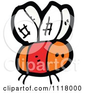 Cartoon Of A Flying Bee 44 Royalty Free Vector Clipart