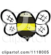 Cartoon Of A Flying Bee 28 Royalty Free Vector Clipart