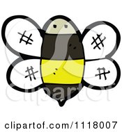 Cartoon Of A Flying Bee 29 Royalty Free Vector Clipart