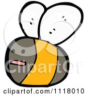 Cartoon Of A Flying Bee 31 Royalty Free Vector Clipart