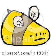 Cartoon Of A Flying Bee 32 Royalty Free Vector Clipart