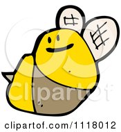 Cartoon Of A Flying Bee 33 Royalty Free Vector Clipart