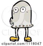 Vector Cartoon Of A Futuristic Robot 12 Royalty Free Clipart Graphic