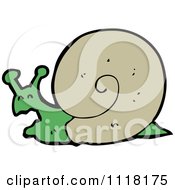 Cartoon Snail 2 Royalty Free Vector Clipart