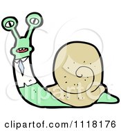 Cartoon Business Snail 1 Royalty Free Vector Clipart