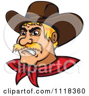 Poster, Art Print Of Blond Angry Cowboy