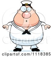 Cartoon Of A Surprised Sailor Royalty Free Vector Clipart