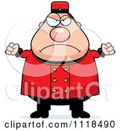 Poster, Art Print Of Angry Bellhop Worker