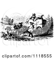 Poster, Art Print Of Retro Vintage Black And White People On Hay On A Horse Drawn Cart