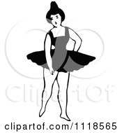 Poster, Art Print Of Retro Vintage Black And White Dancing Ballerina 8
