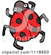 Poster, Art Print Of Red Ladybug Beetle 2