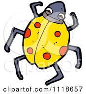 Poster, Art Print Of Yellow Ladybug Beetle 1