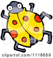 Poster, Art Print Of Yellow Ladybug Beetle 3