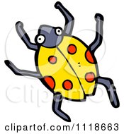 Poster, Art Print Of Yellow Ladybug Beetle 7