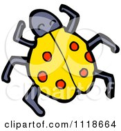 Poster, Art Print Of Yellow Ladybug Beetle 8