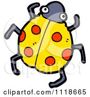 Poster, Art Print Of Yellow Ladybug Beetle 9