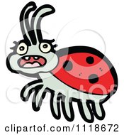 Cartoon Of A Red Ladybug Beetle 14 Royalty Free Vector Clipart