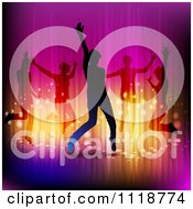 Poster, Art Print Of Silhouetted Dancers With Gradient Lighting
