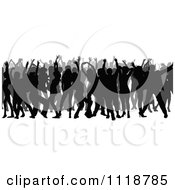 Poster, Art Print Of Silhouetted Crowd Of Dancers 1