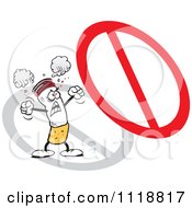 Poster, Art Print Of Furious Cigarette Protesting Under A Prohibited Symbol