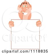 Poster, Art Print Of Happy Man Holding A Sign