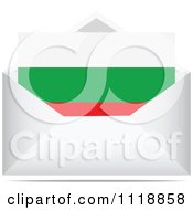 Clipart Of A Bulgarian Letter In An Envelope Royalty Free Vector Illustration by Andrei Marincas