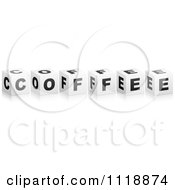 Poster, Art Print Of 3d Black And White Coffee Boxes With A Reflection