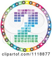 Clipart Of A Round Colorful Number 2 Icon Royalty Free Vector Illustration by Andrei Marincas
