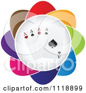 Poster, Art Print Of Colorful Aces Playing Card Icon