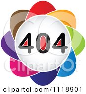 Poster, Art Print Of Colorful 404 Error Icon