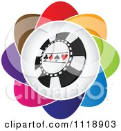 Poster, Art Print Of Colorful Poker Chip Icon