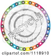 Poster, Art Print Of Round Colorful Recycle Icon
