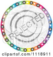 Round Colorful Rejected Icon