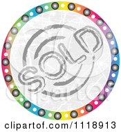 Round Colorful Sold Icon