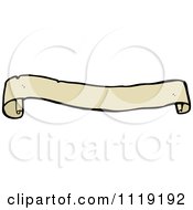 Clipart Of A Aged Ribbon Banner 2 Royalty Free Vector Illustration by lineartestpilot