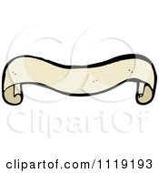 Clipart Of A Aged Ribbon Banner 3 Royalty Free Vector Illustration