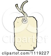 Clipart Of A Tan Retail Sales Tag 2 Royalty Free Vector Illustration