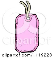 Clipart Of A Pink Retail Sales Tag 1 Royalty Free Vector Illustration