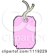 Clipart Of A Pink Retail Sales Tag 2 Royalty Free Vector Illustration