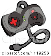 Cartoon Of A Video Game Controller Royalty Free Vector Clipart by lineartestpilot