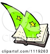 Cartoon Of A Magic Spell Or Story Book 2 Royalty Free Vector Clipart