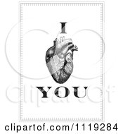 Poster, Art Print Of I Love You With A Human Heart Organ